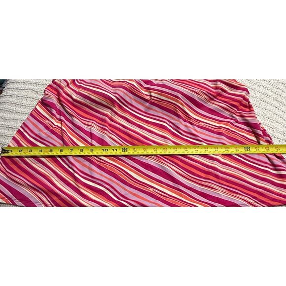 LL Bean Swim Tankini Top Women's Plus Size 26W Pink Striped Wireless UPF 50+ - Picture 5 of 8